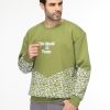 Over Size Sweat Shirt Light Green