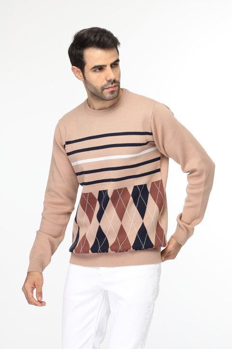 Regular Fit Pullover Beige - Image 3