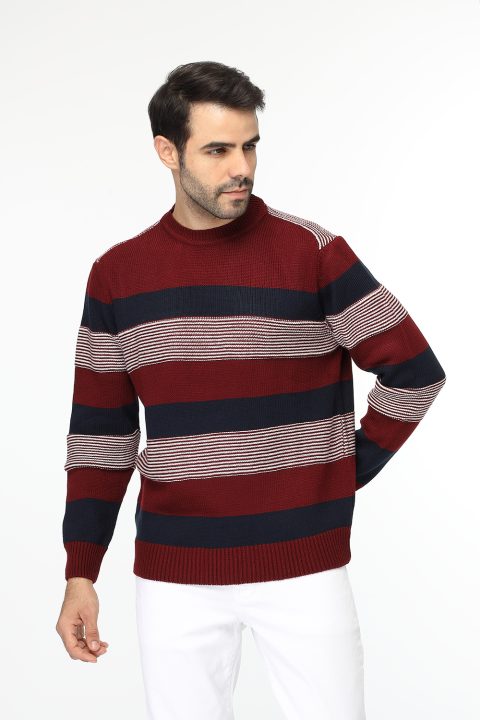 Regular Fit Pullover Maroon - Image 3