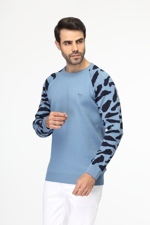 Regular Fit Pullover Blue - Image 4