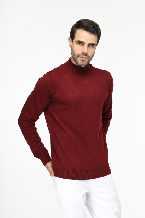 Regular Fit Pullover Maroon - Image 3