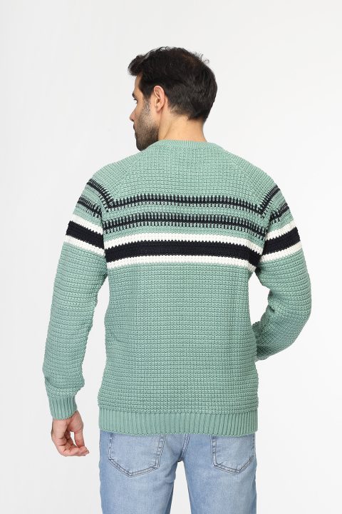 Regular Fit Pullover Light Green - Image 4