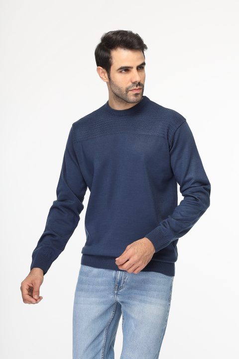 Regular Fit Pullover Dark Blue - Image 3