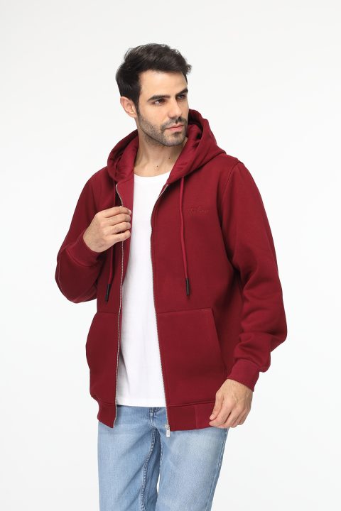 Regular Fit Sweat Shirt Maroon - Image 4