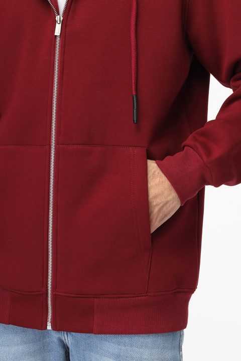 Regular Fit Sweat Shirt Maroon - Image 6