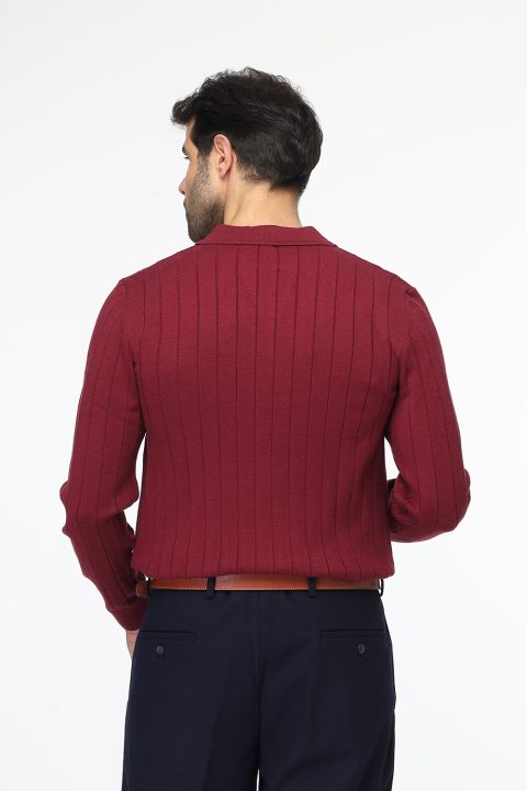 Regular Fit Pullover Maroon - Image 5