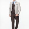 Slim Fit Suit Beige