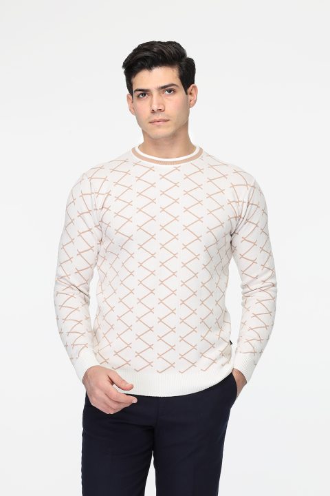 Regular Fit Pullover Beige - Image 4