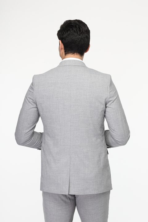 Slim Fit Suit Light Gray - Image 5