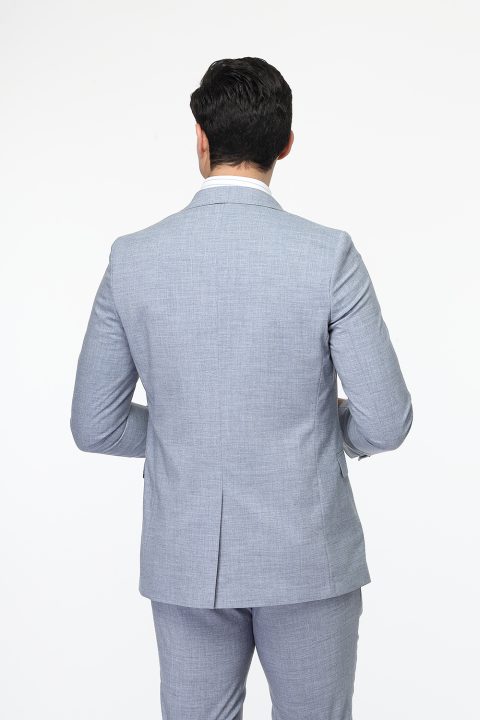 Slim Fit Suit Light Blue - Image 5