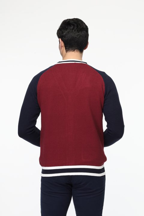 Regular Fit Pullover Maroon - Image 3