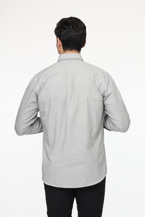 Semi Classic Shirt Regular fit Gray - Image 4