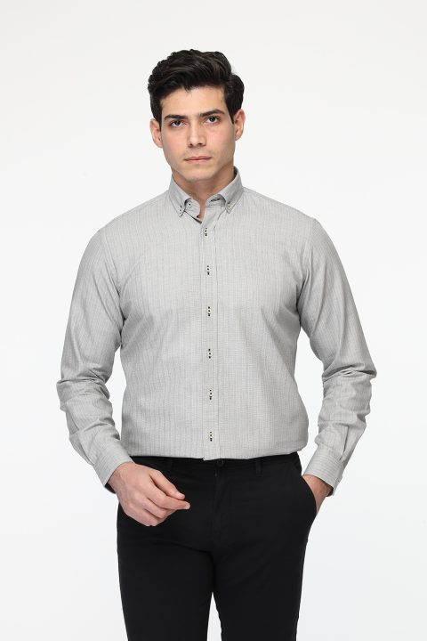 Semi Classic Shirt Regular fit Gray