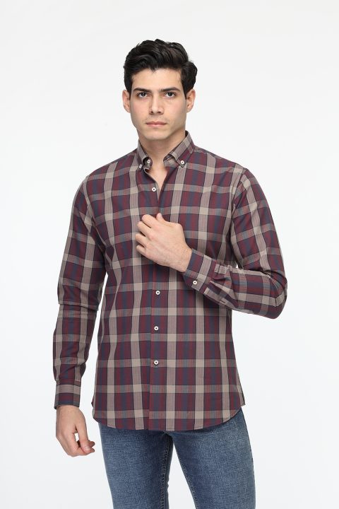 New Fit Shirt Maroon