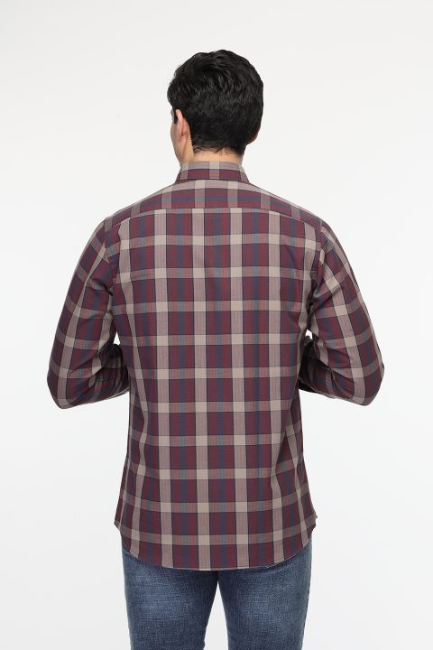 New Fit Shirt Maroon - Image 4