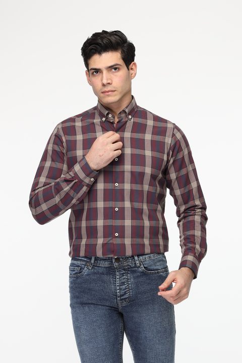 New Fit Shirt Maroon - Image 6