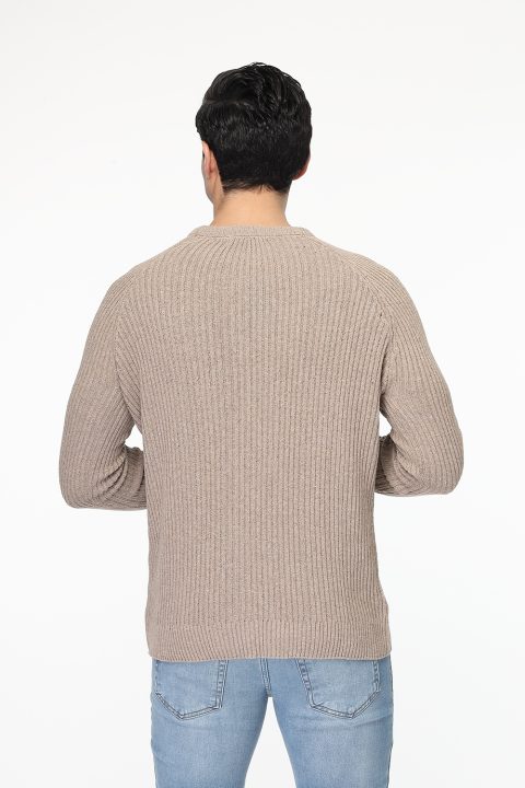 Slim Fit Pullover Beige - Image 3