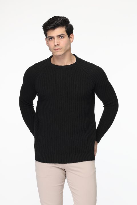 Slim Fit Pullover Black - Image 3