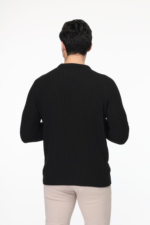 Slim Fit Pullover Black - Image 4