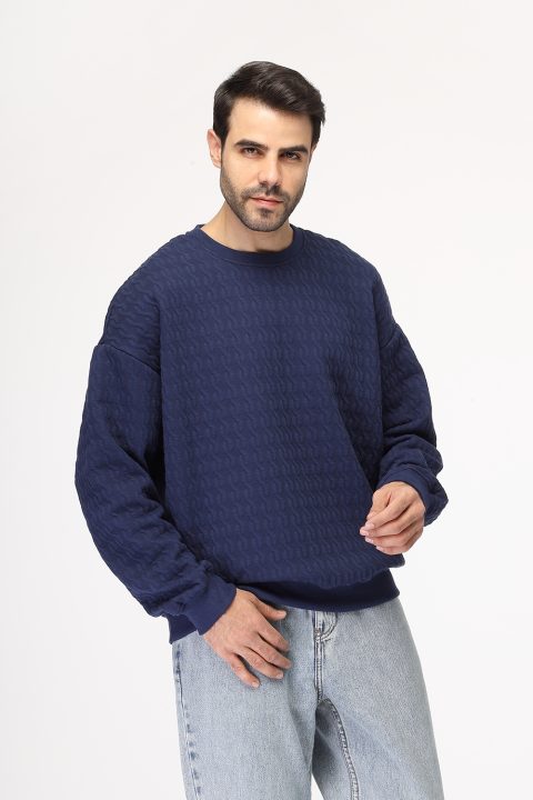 Relax Fit Sweat Shirt Dark Blue