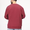 Over Size Sweat Shirt Maroon - Image 4