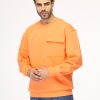 Over Size Sweat Shirt Orange