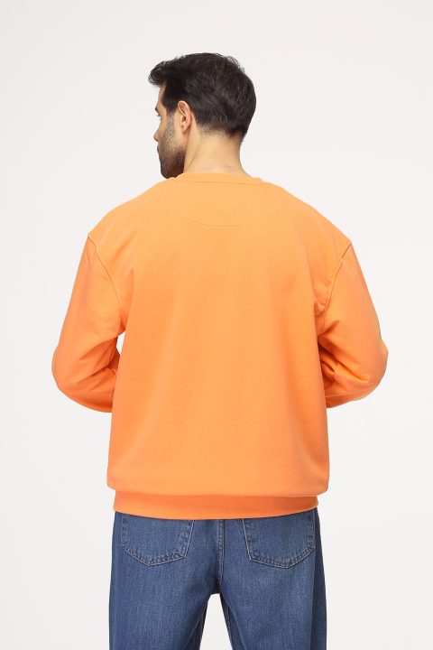 Over Size Sweat Shirt Orange - Image 4