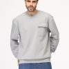 Over Size Sweat Shirt Gray - Image 3