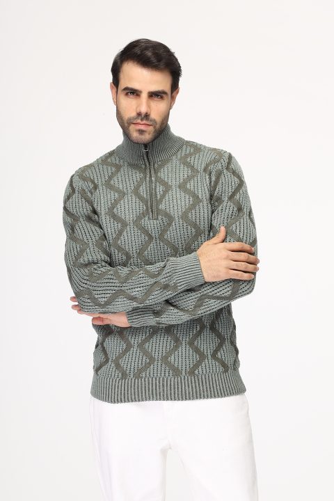 Regular Fit Pullover Green - Image 4