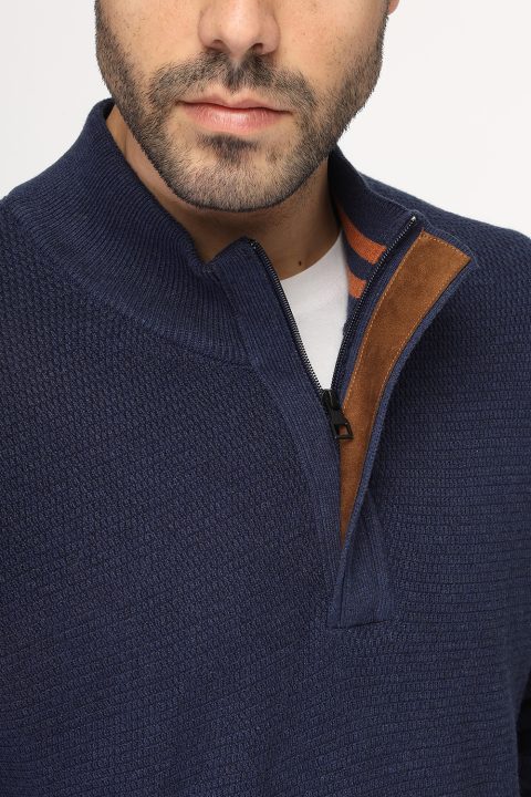 Regular Fit Pullover Dark Blue - Image 5