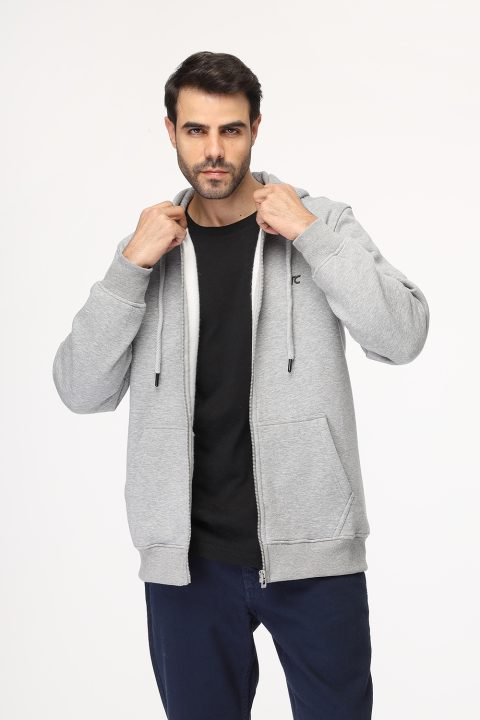 Regular Fit Sweat Shirt Light Gray