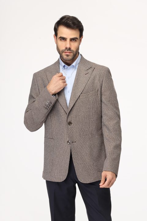 Regular Fit Blazer Brown - Image 4