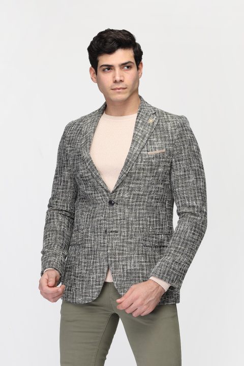 Slim Fit Blazer Green - Image 4