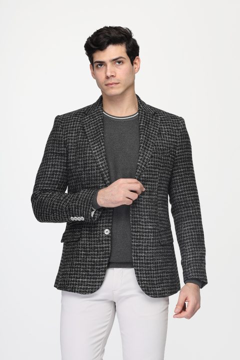 Regular Fit Blazer Dark Gray - Image 3