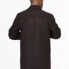 ⁦بالطو - ريجولار فيت - بني غامق⁩ - الصورة ⁦3⁩