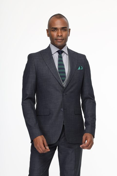 Slim Fit Suit Dark Blue - Image 6