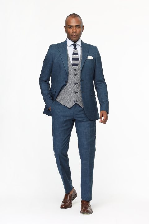 Slim Fit Suit Blue