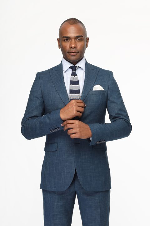 Slim Fit Suit Blue - Image 4