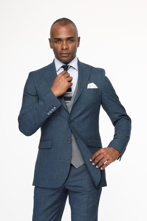 Slim Fit Suit Blue - Image 5