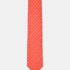 Jacquard Tie 7 cm Orange