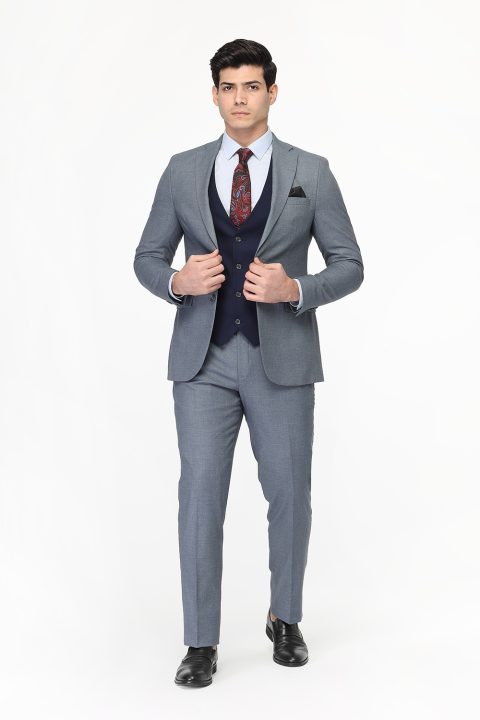 Slim Fit Suit Blue