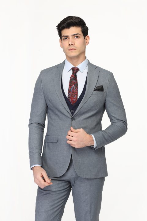 Slim Fit Suit Blue - Image 5