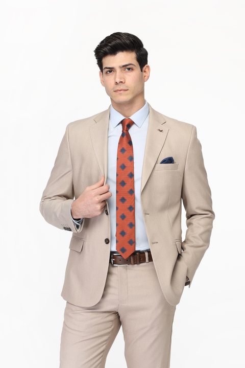 Regular Fit Suit Beige - Image 3