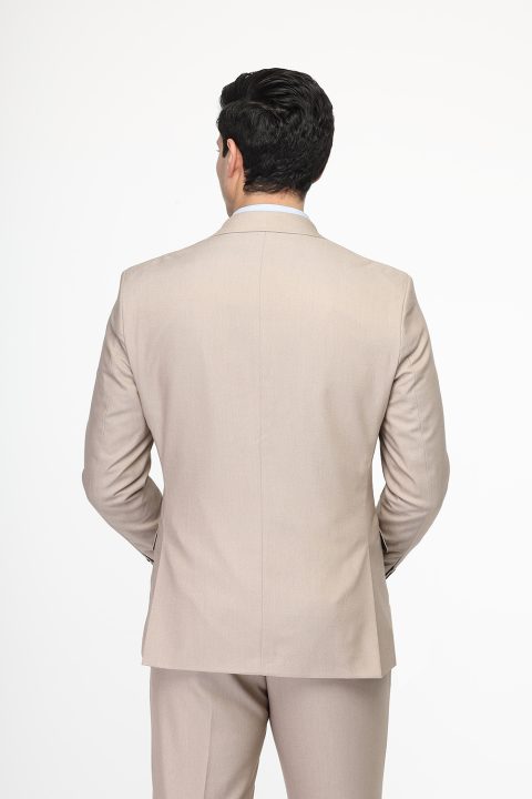 Regular Fit Suit Beige - Image 4