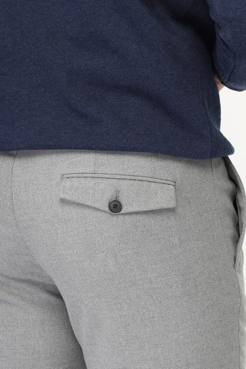 Straight Fit Classic Pants Light Gray - Image 4