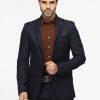 Slim Fit Suit Dark Blue - Image 4