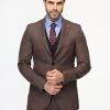 Slim Fit Suit Brown - Image 4