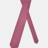 Jacquard Tie 7 cm Red - Image 2