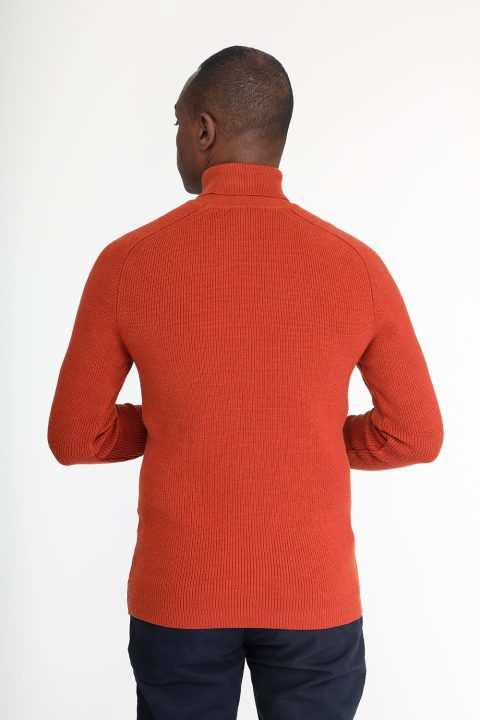 Slim Fit Pullover Orange - Image 3