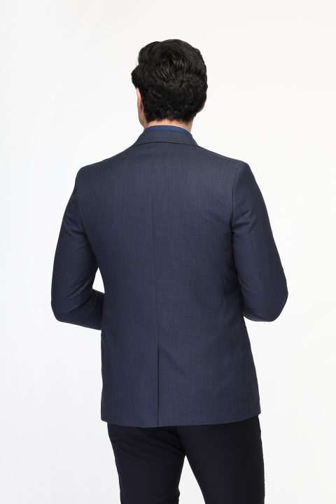 Slim Fit Suit Dark Blue - Image 5